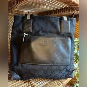 Black Gucci monogram bag